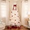 6ft. Pre-Lit Flocked Twig Artificial Christmas Tree, Warm White LED Lights